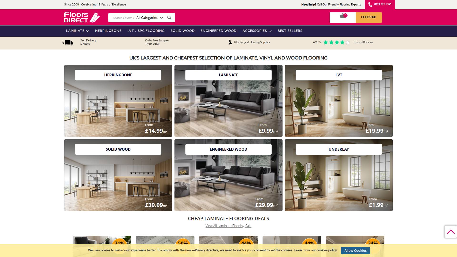 Floors Direct Midlands Ltd Website