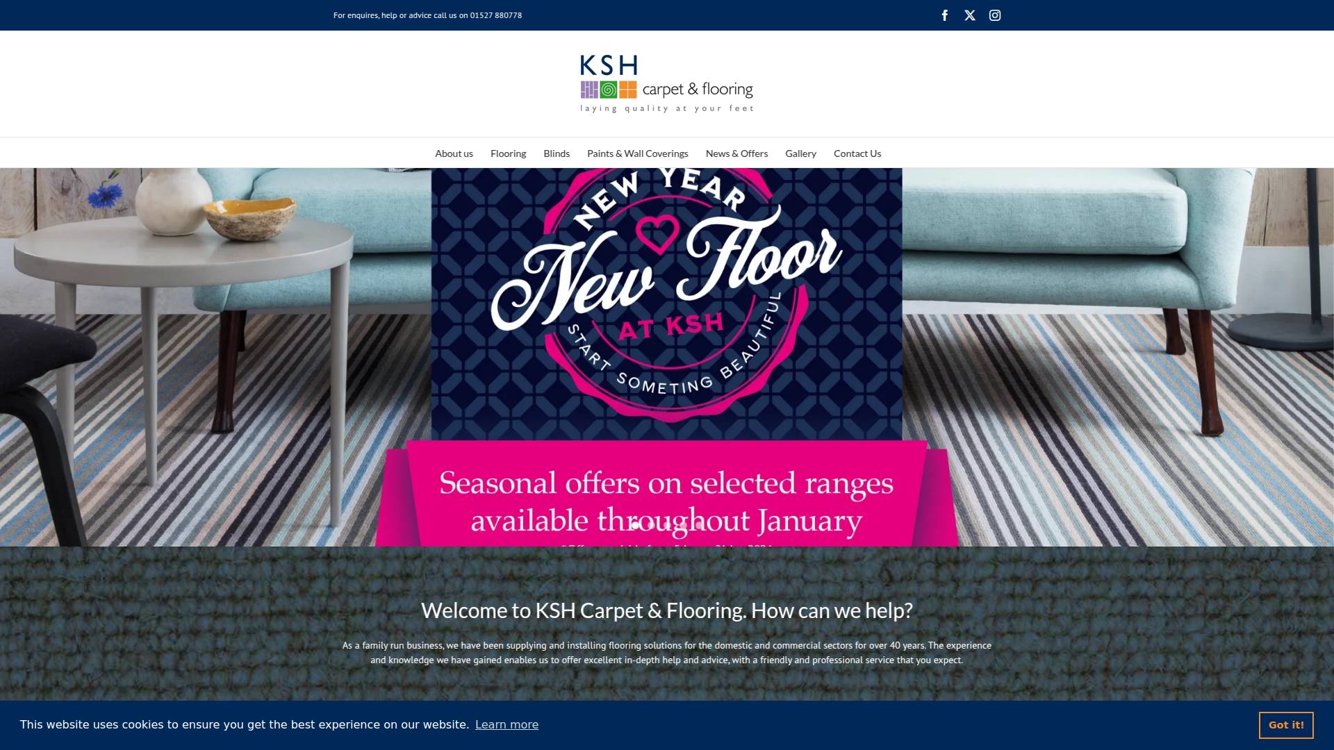 KSH Carpet & Flooring Website