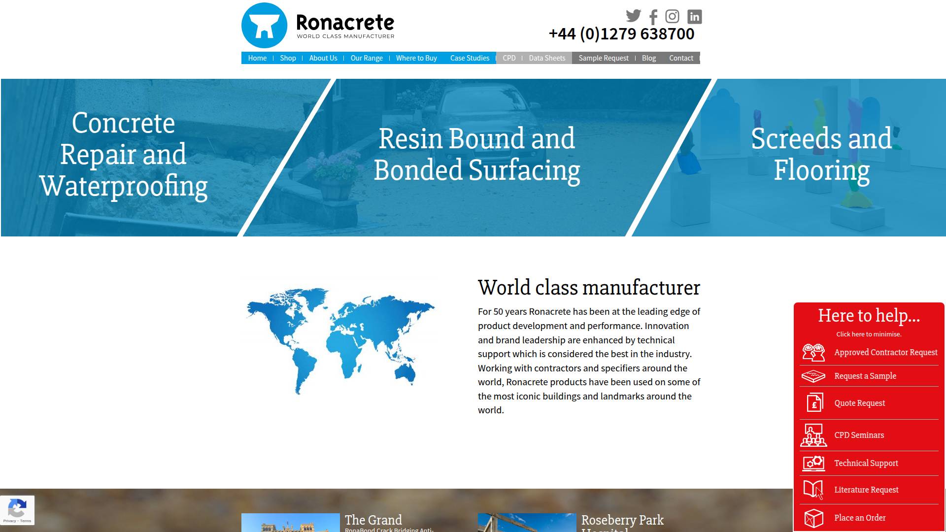 Ronacrete Ltd Website