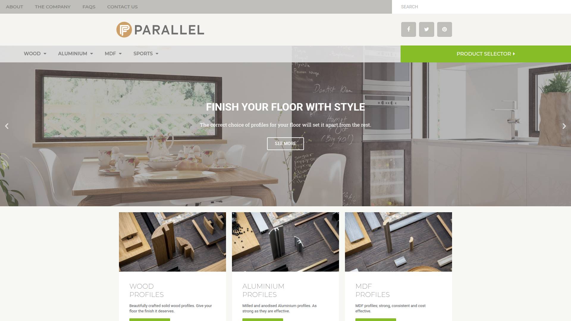Parallel Flooring Accessories Ltd Website