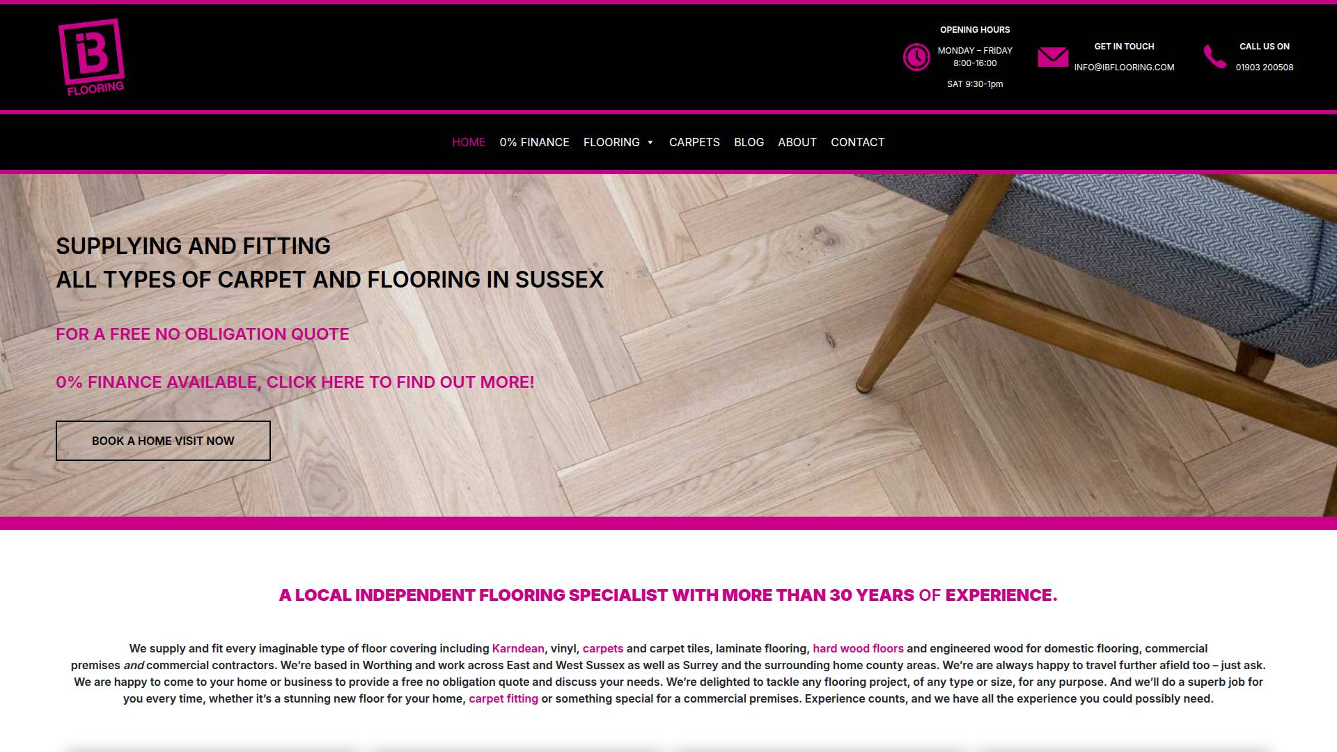 IB Flooring Website