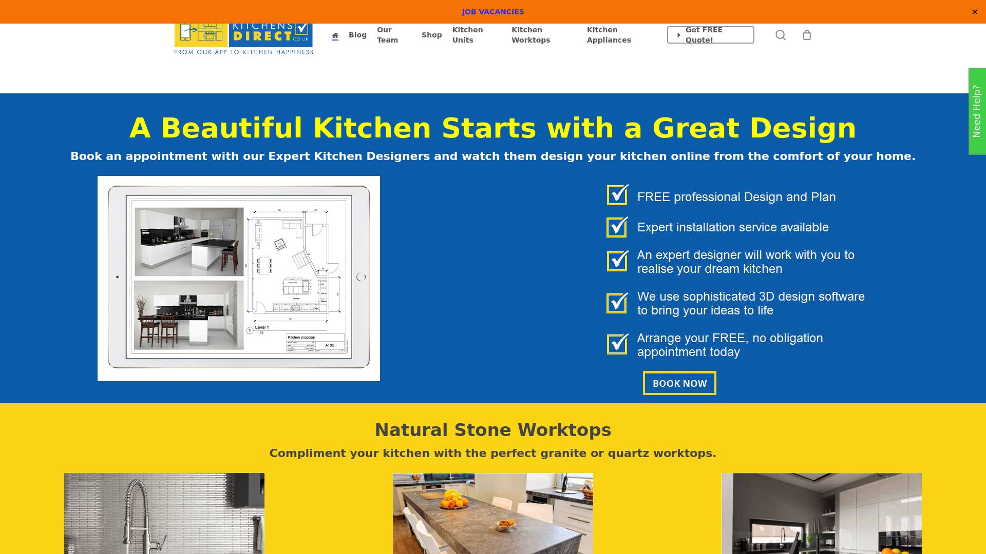 Kitchens Direct Website