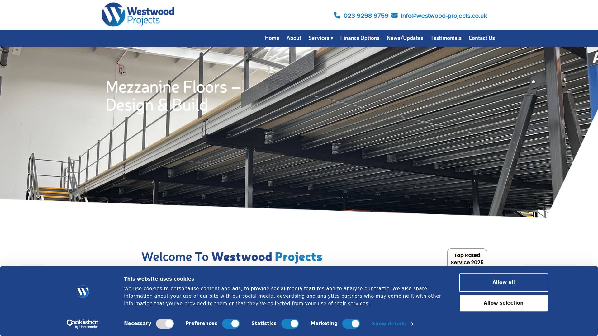 Westwood Projects Ltd Website