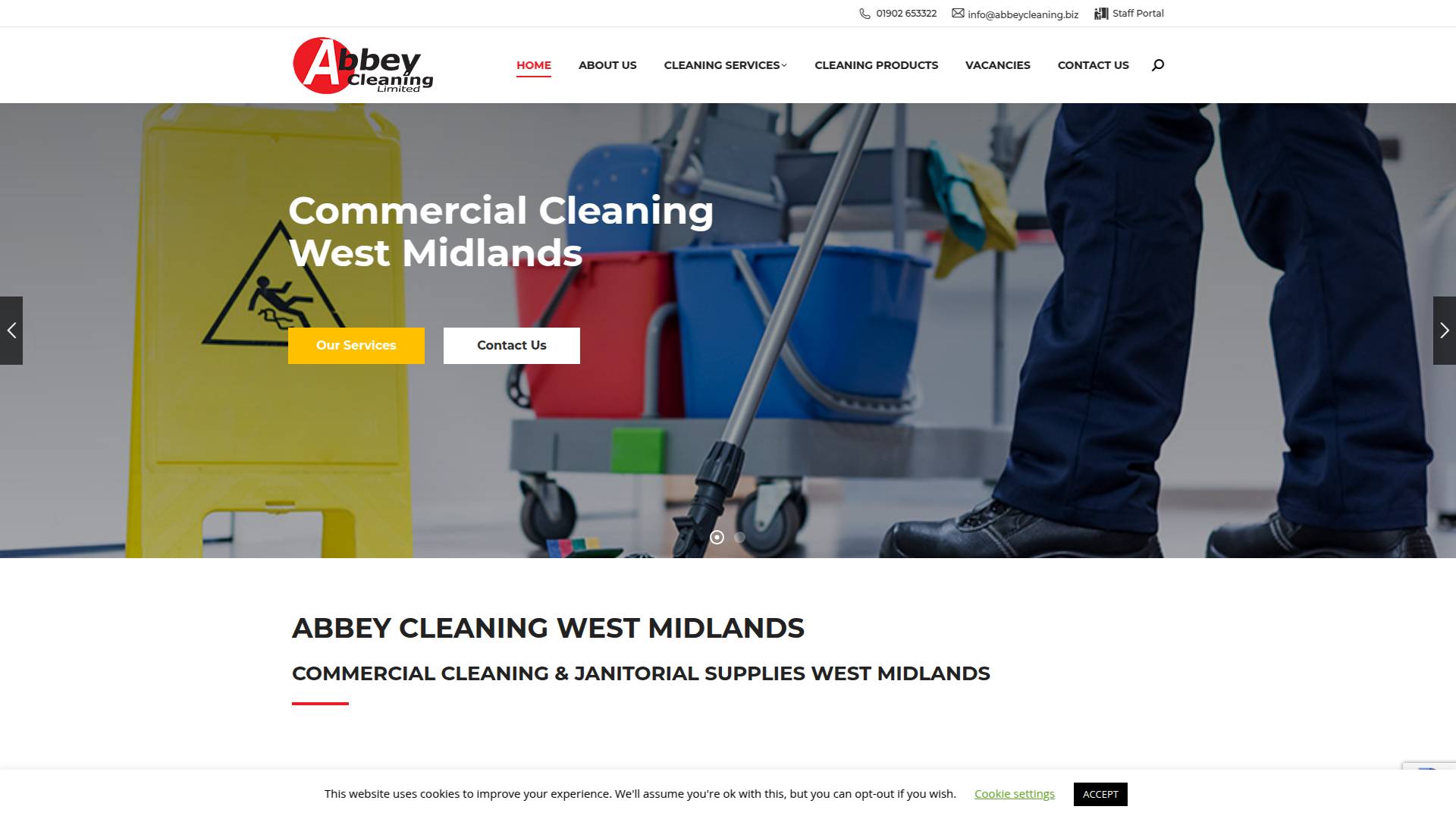 Abbey Cleaning Ltd Website