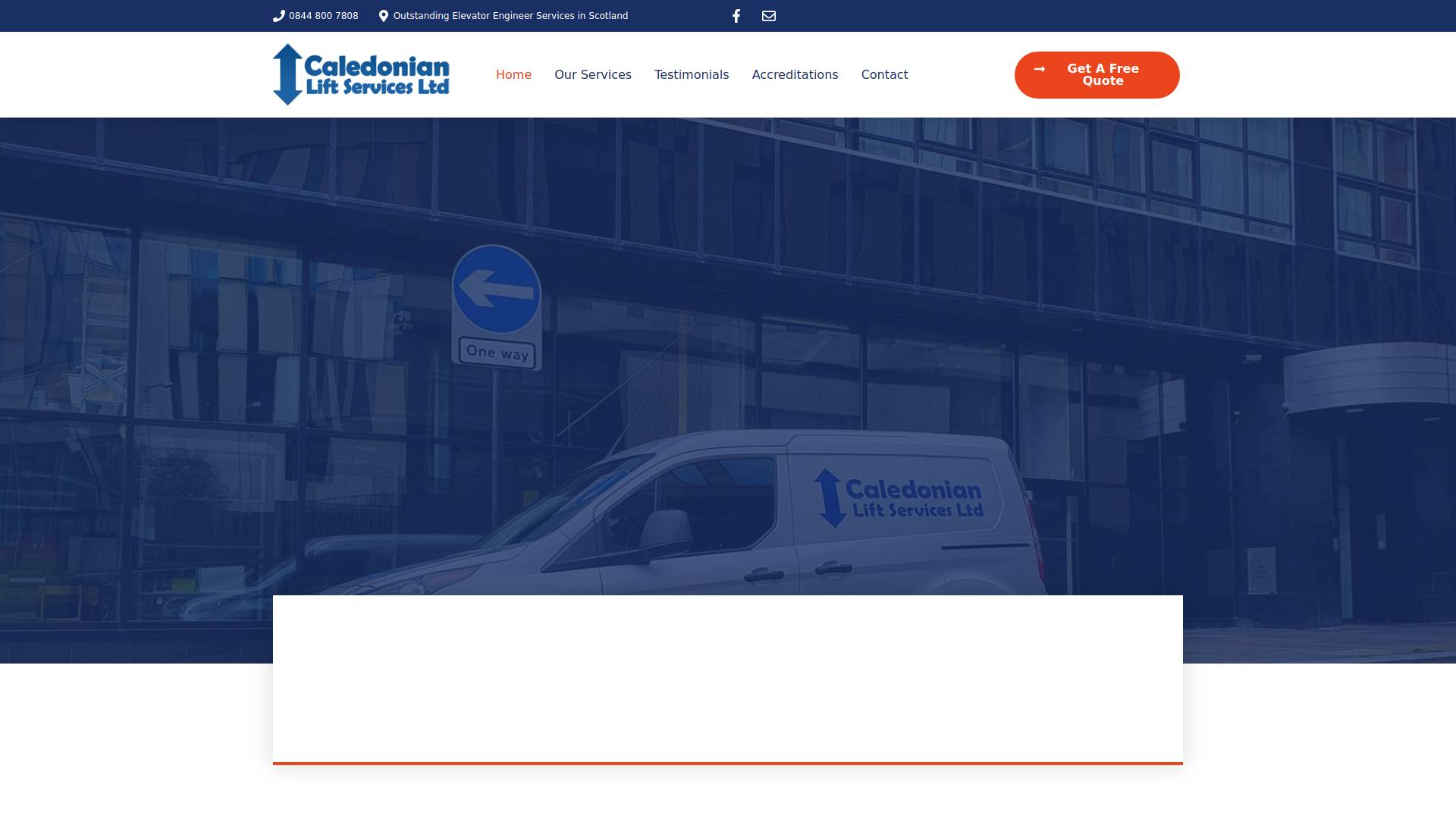 Caledonian Lift Services Ltd Website