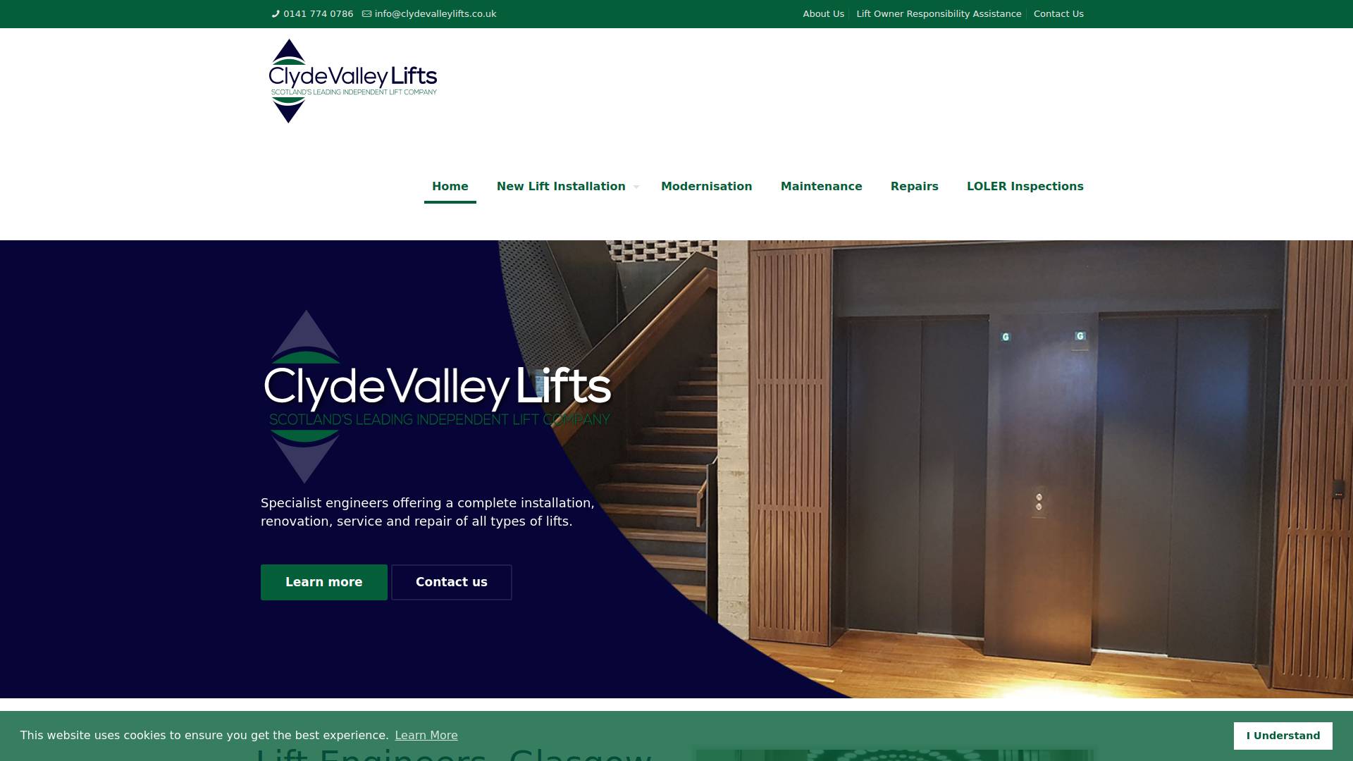Clyde Valley Lifts Ltd Website