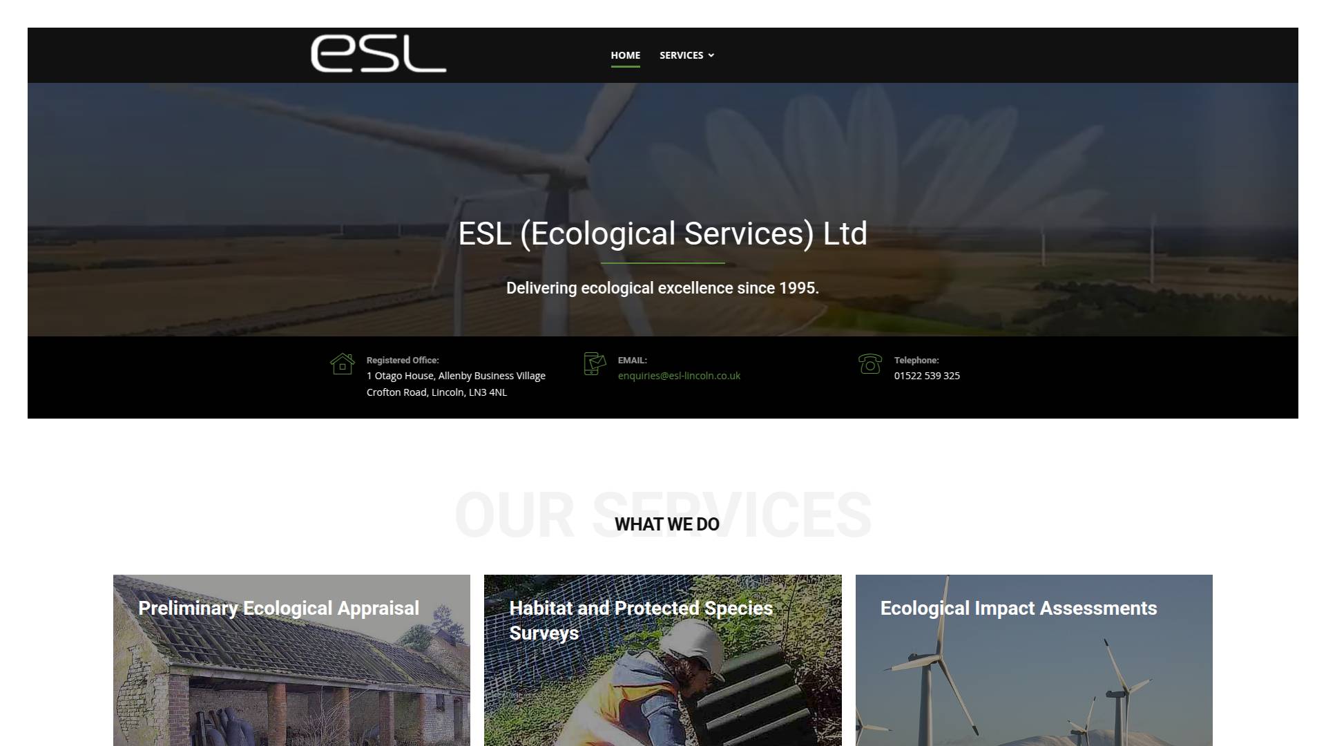 E S L Ecological Services Website