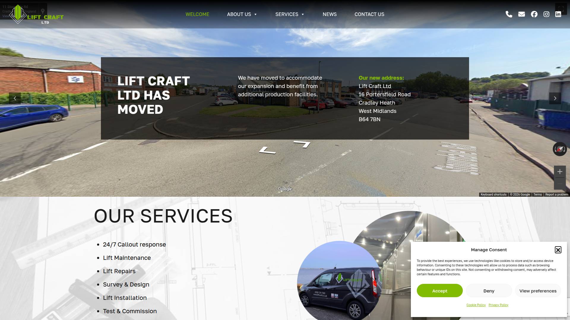 Lift Craft Ltd Website