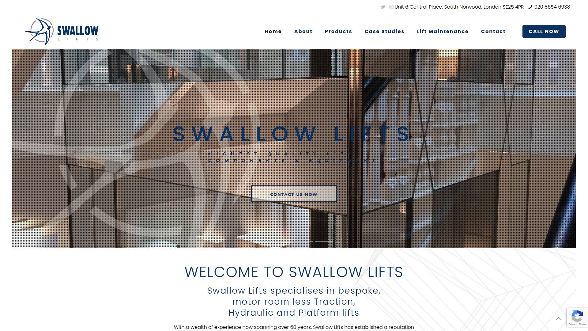 Swallow Lifts Website