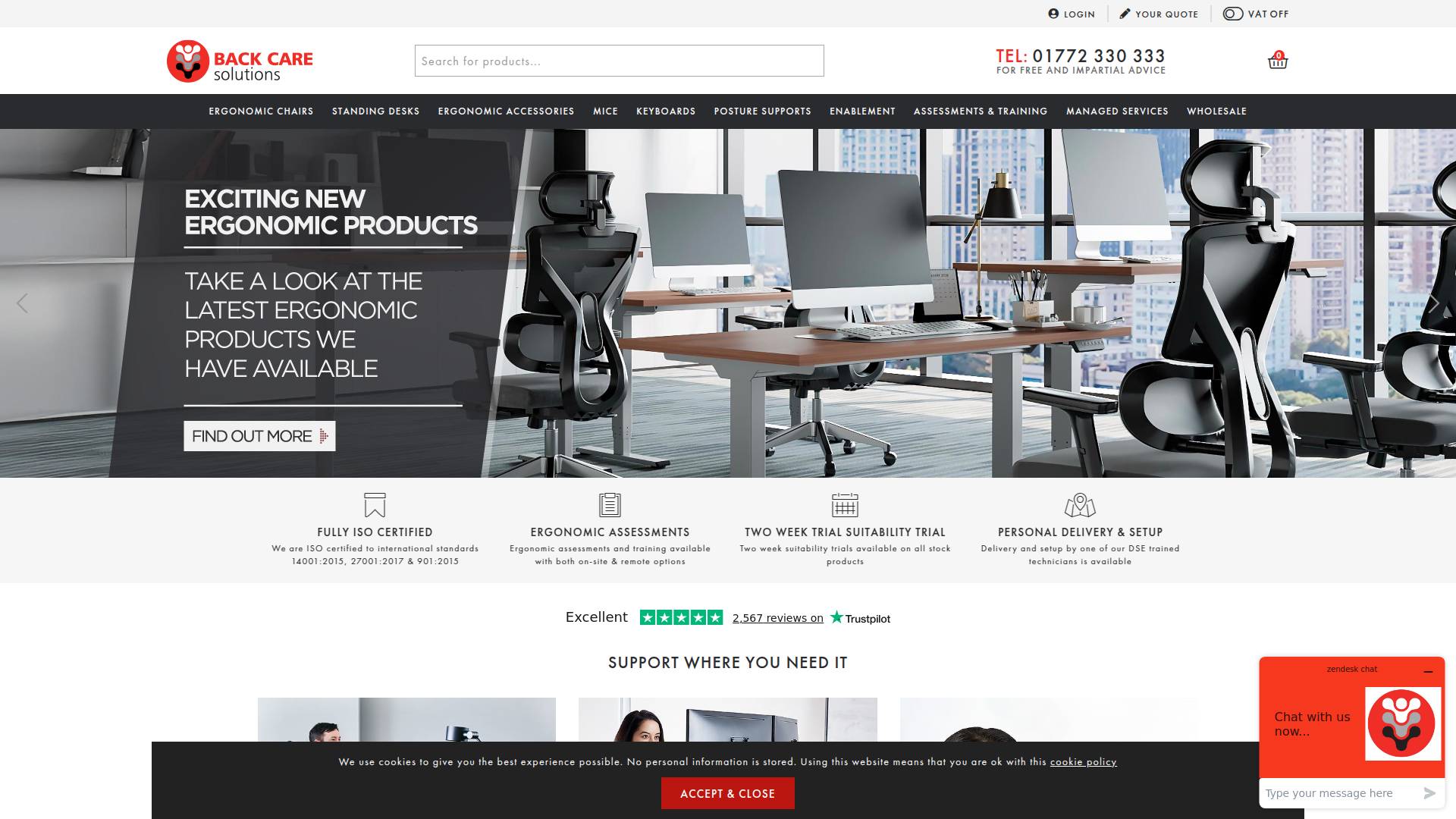 Backcare Solutions Ltd Website