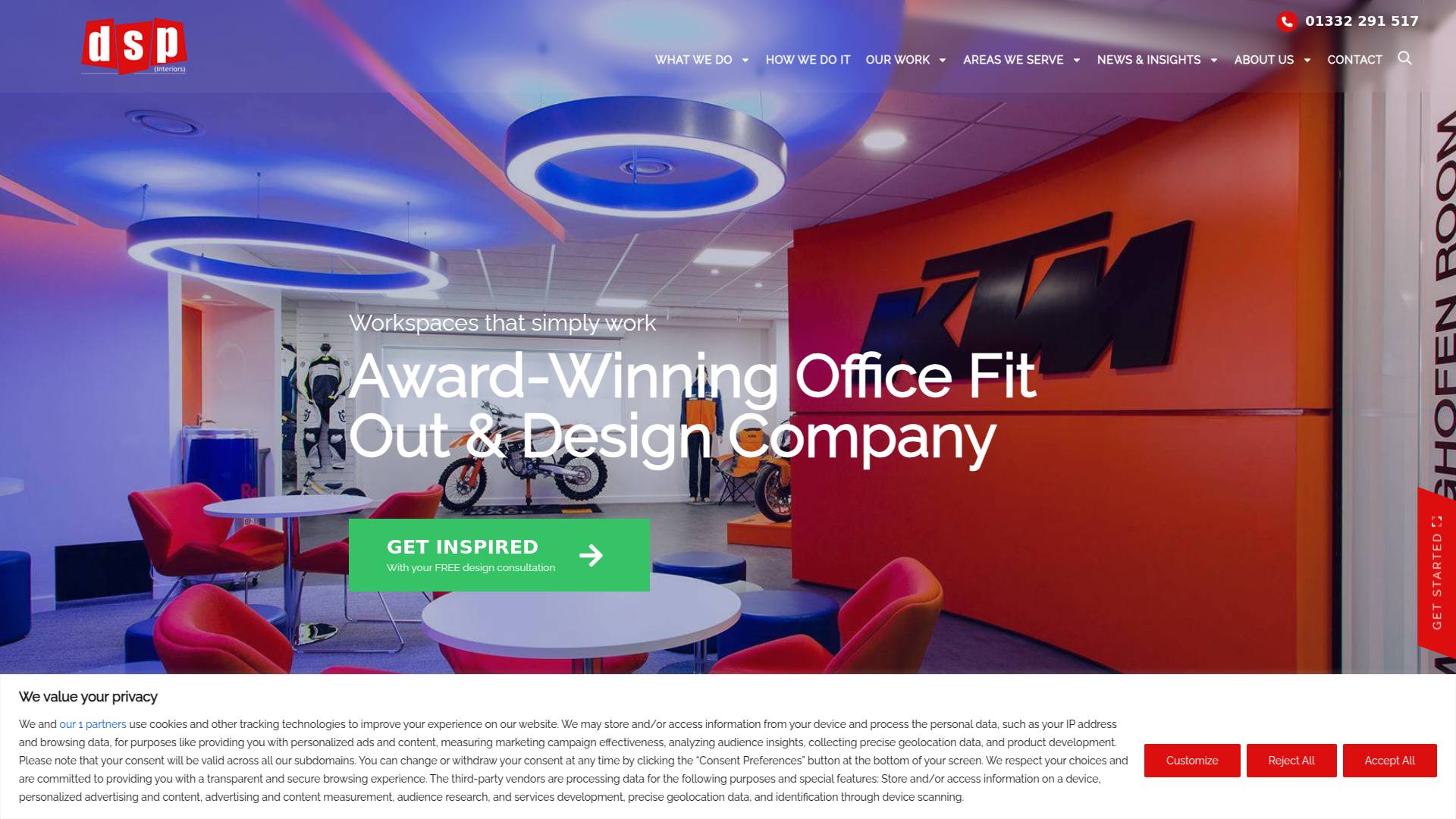 DSP (Interiors) Ltd Website