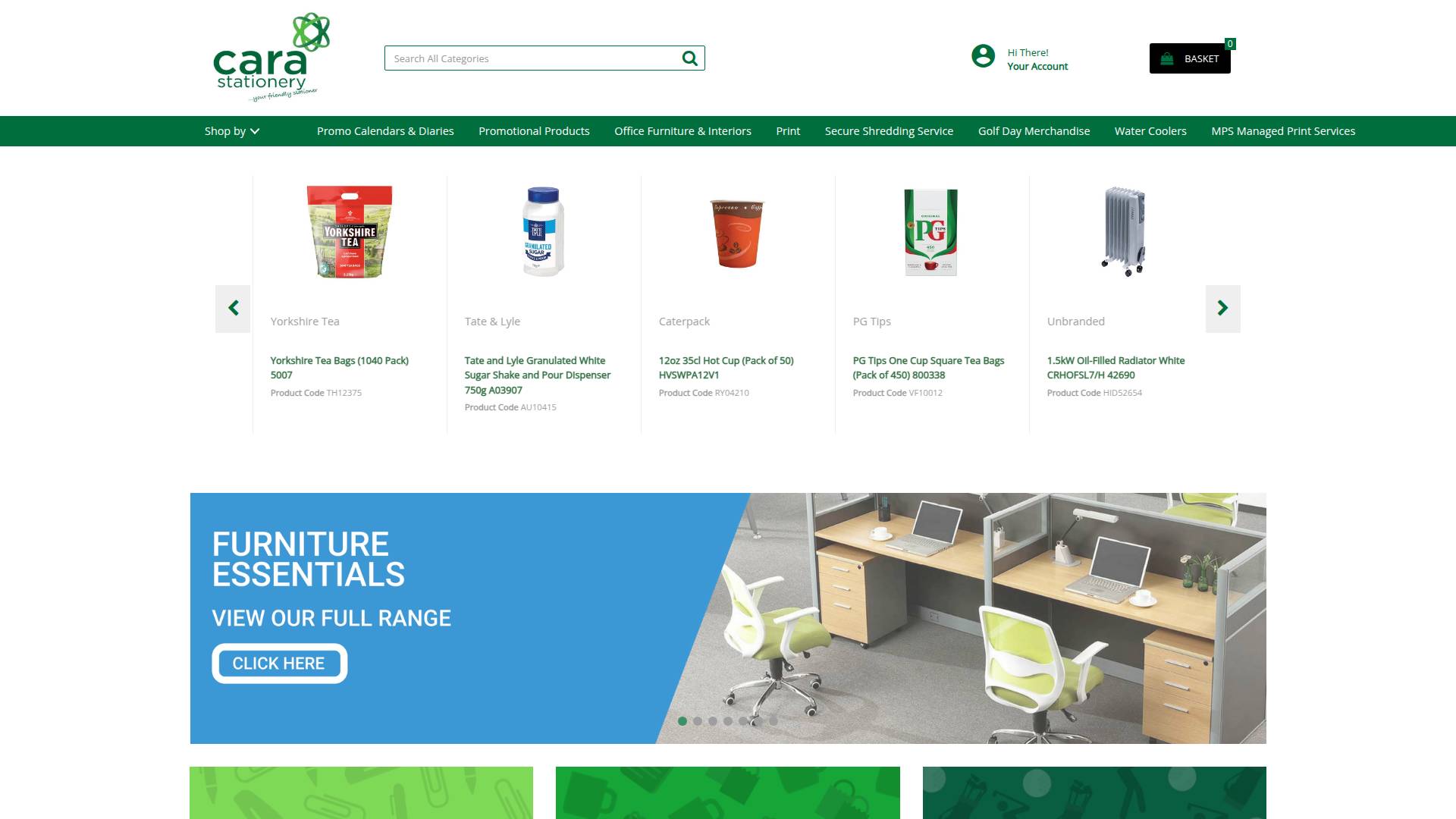 Cara Stationery Website