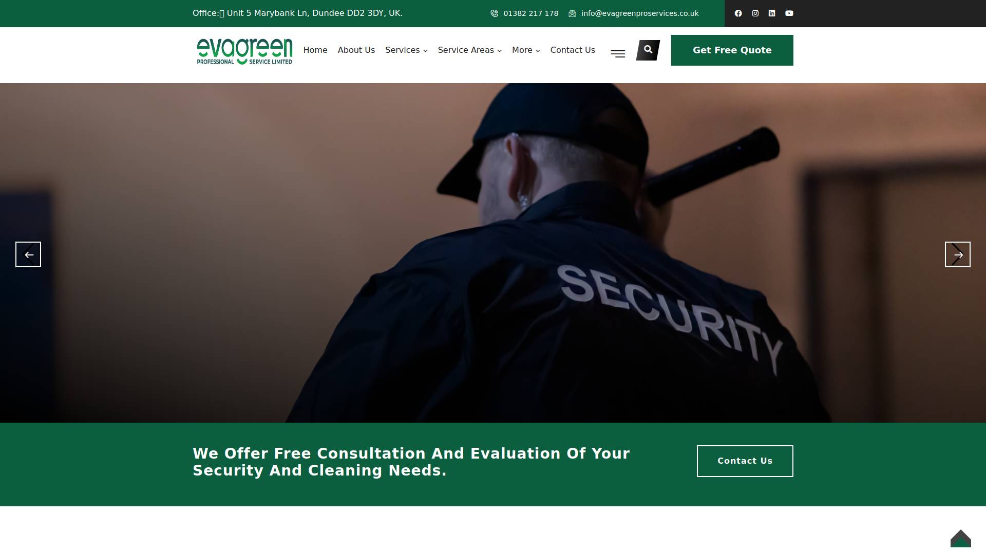 Evagreen Professional Services Limited  Website