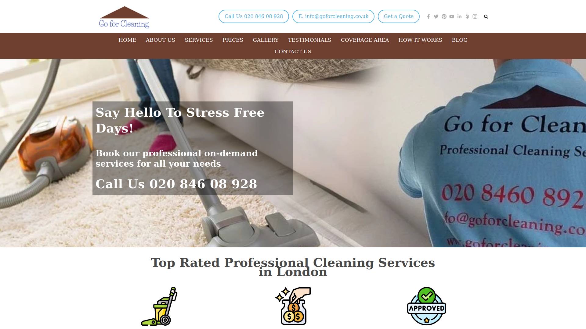 Go For Cleaning LTD Website