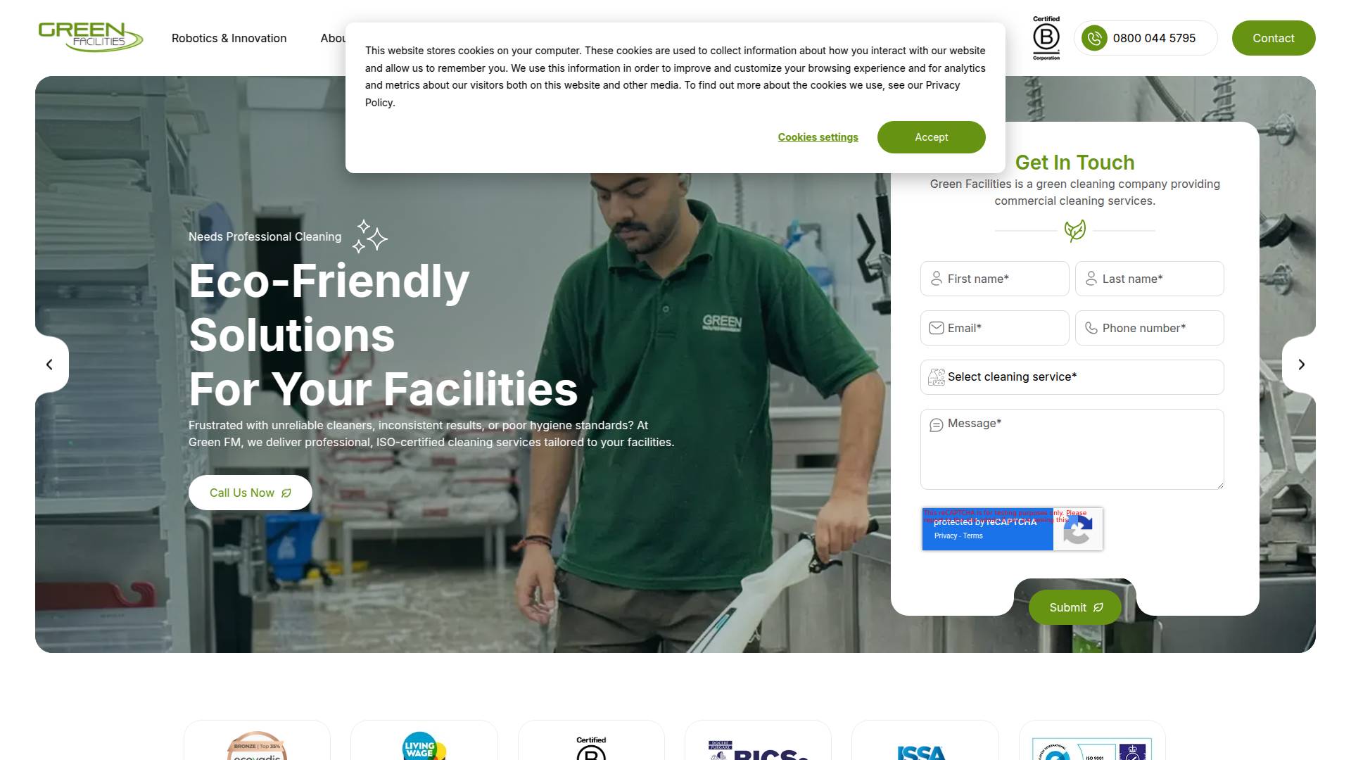 Green Facilities Management Ltd Website