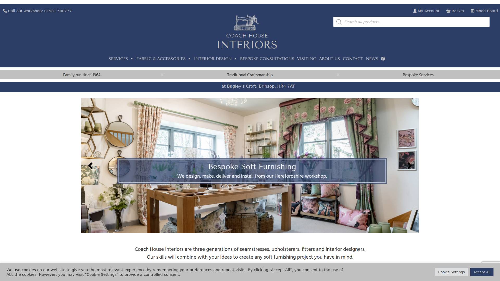 Coach House Interiors Website