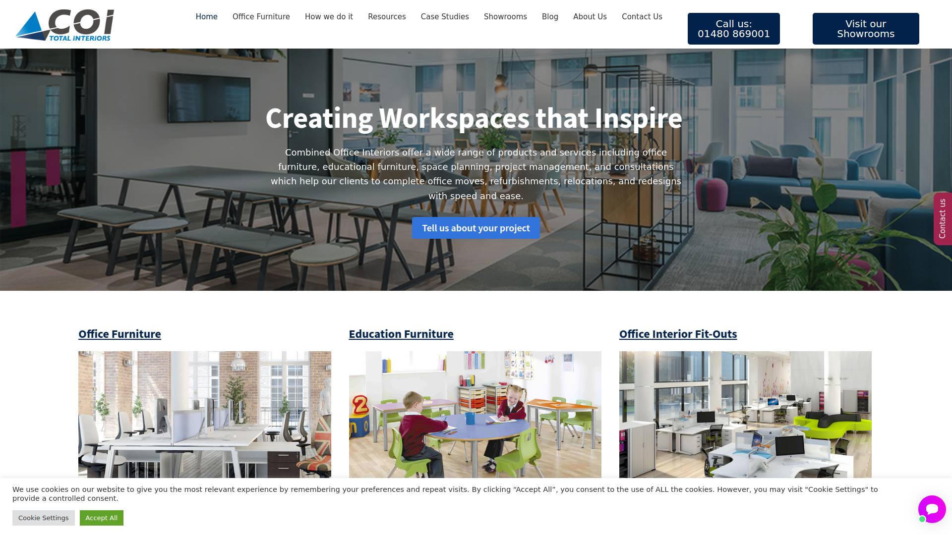 Combined Office Interiors  Website