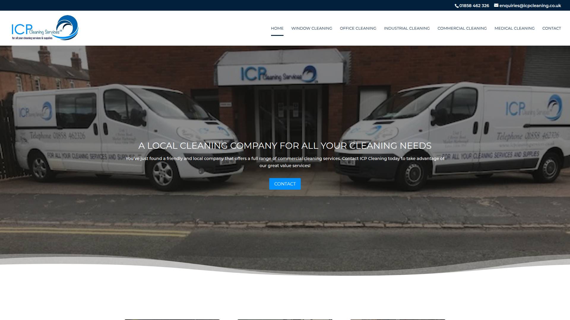 I C P Cleaning Services Ltd Website