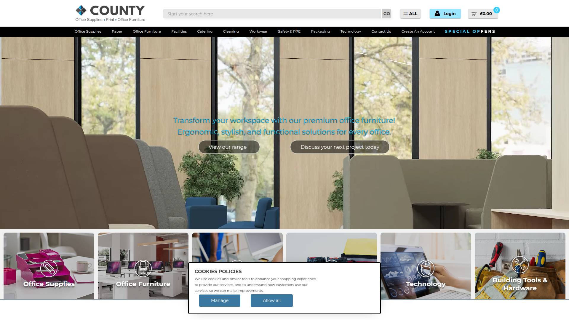 County Office Supplies Website