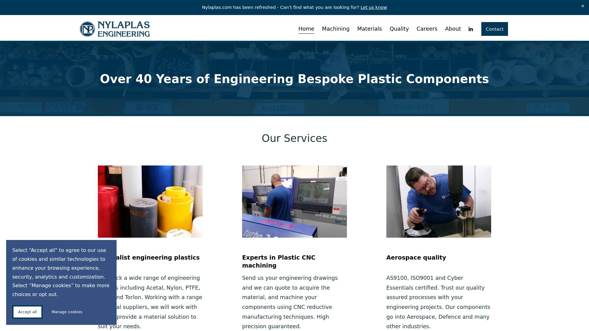 Nylaplas Engineering Ltd Website