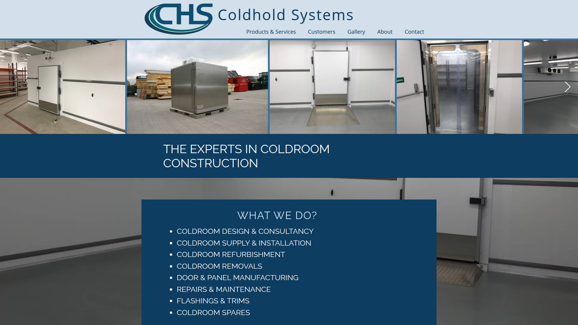 Coldhold Systems Ltd Website