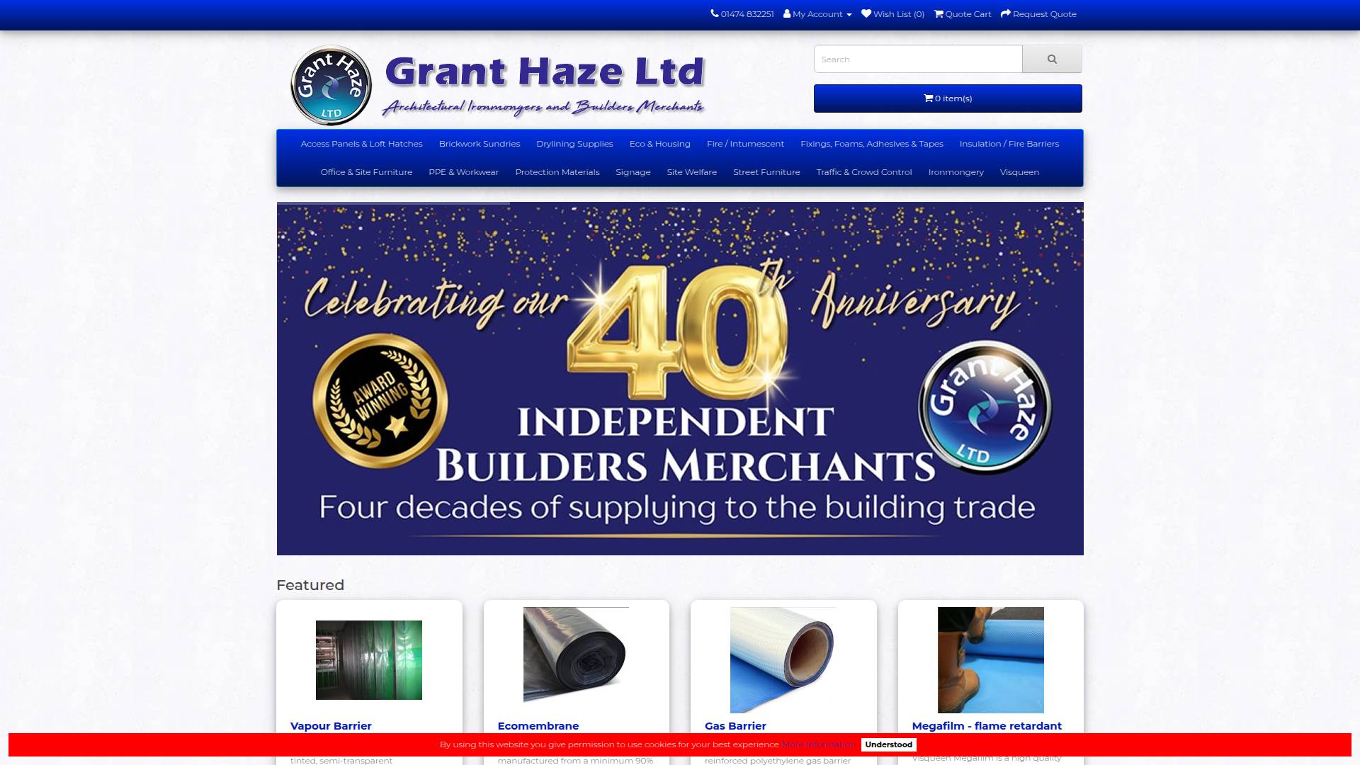 Grant Haze Ltd Website