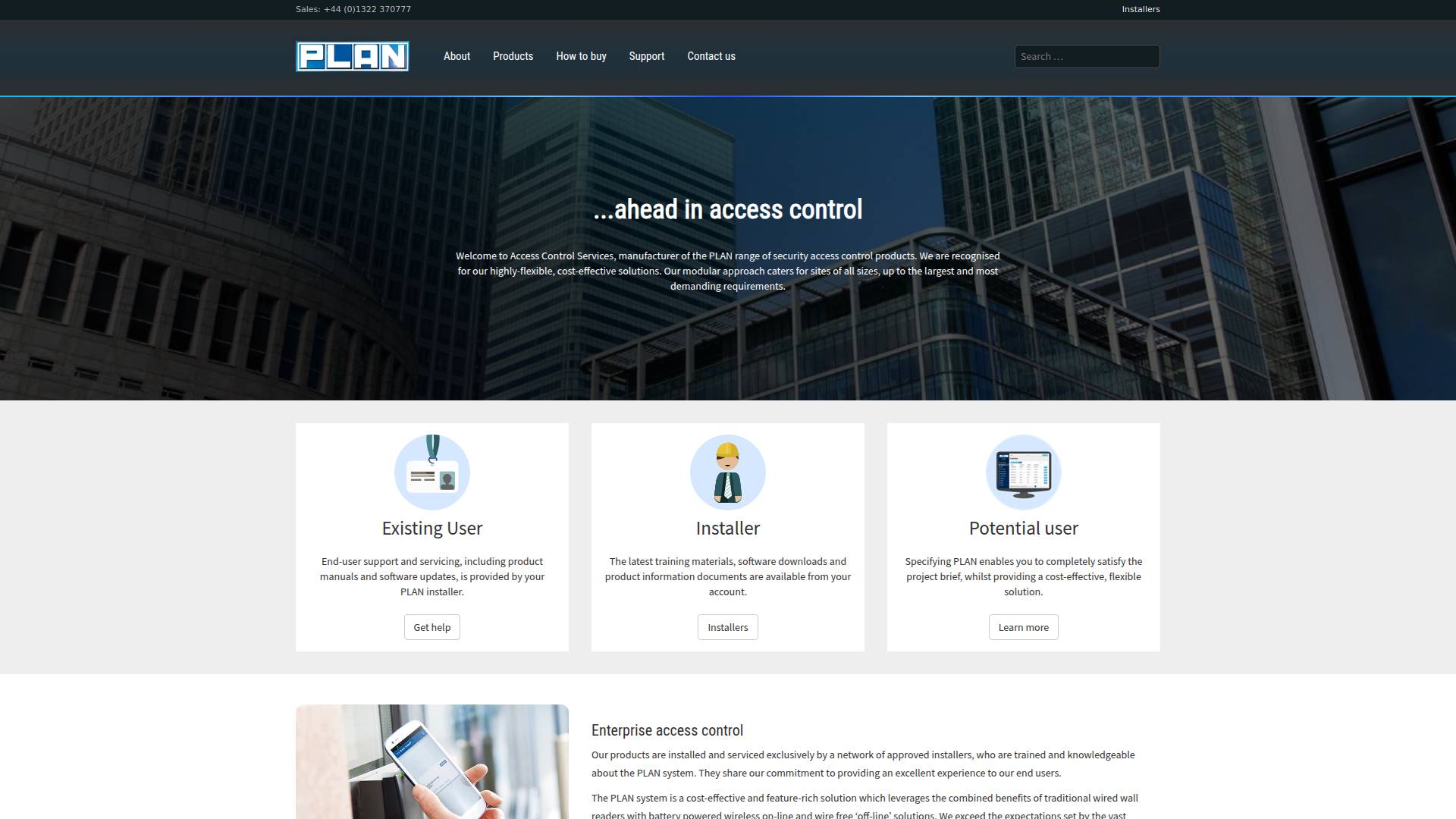 Access Control Services Ltd Website