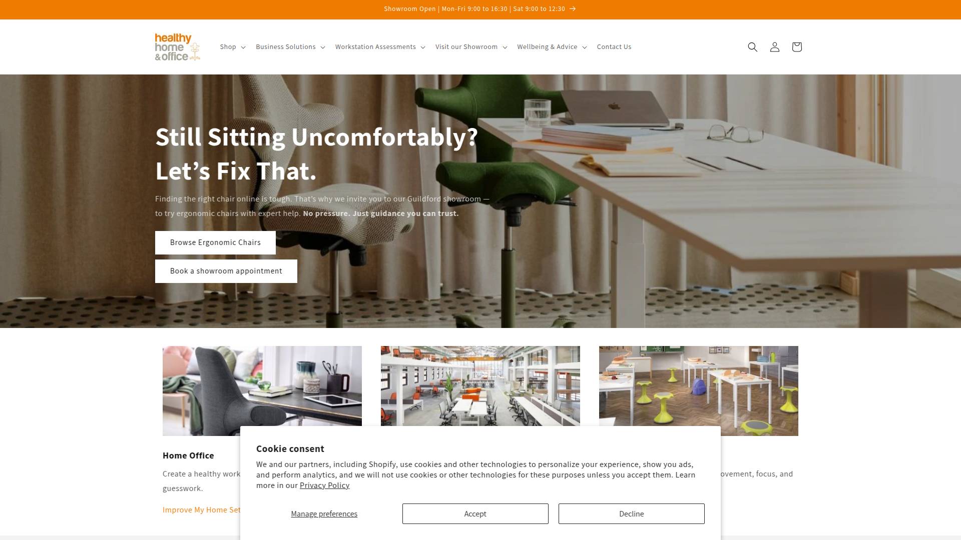 Healthy Home & Office Website