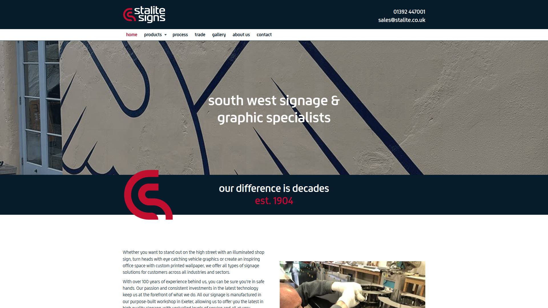 Stalite Signs Ltd Website