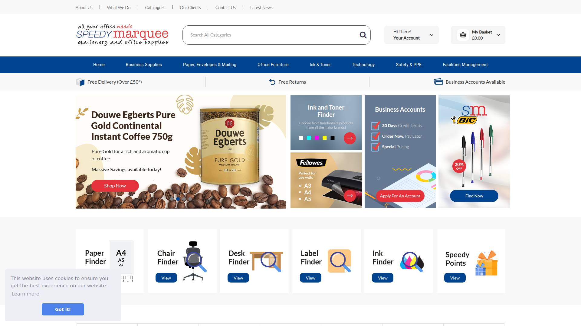 Speedy Marquee Website