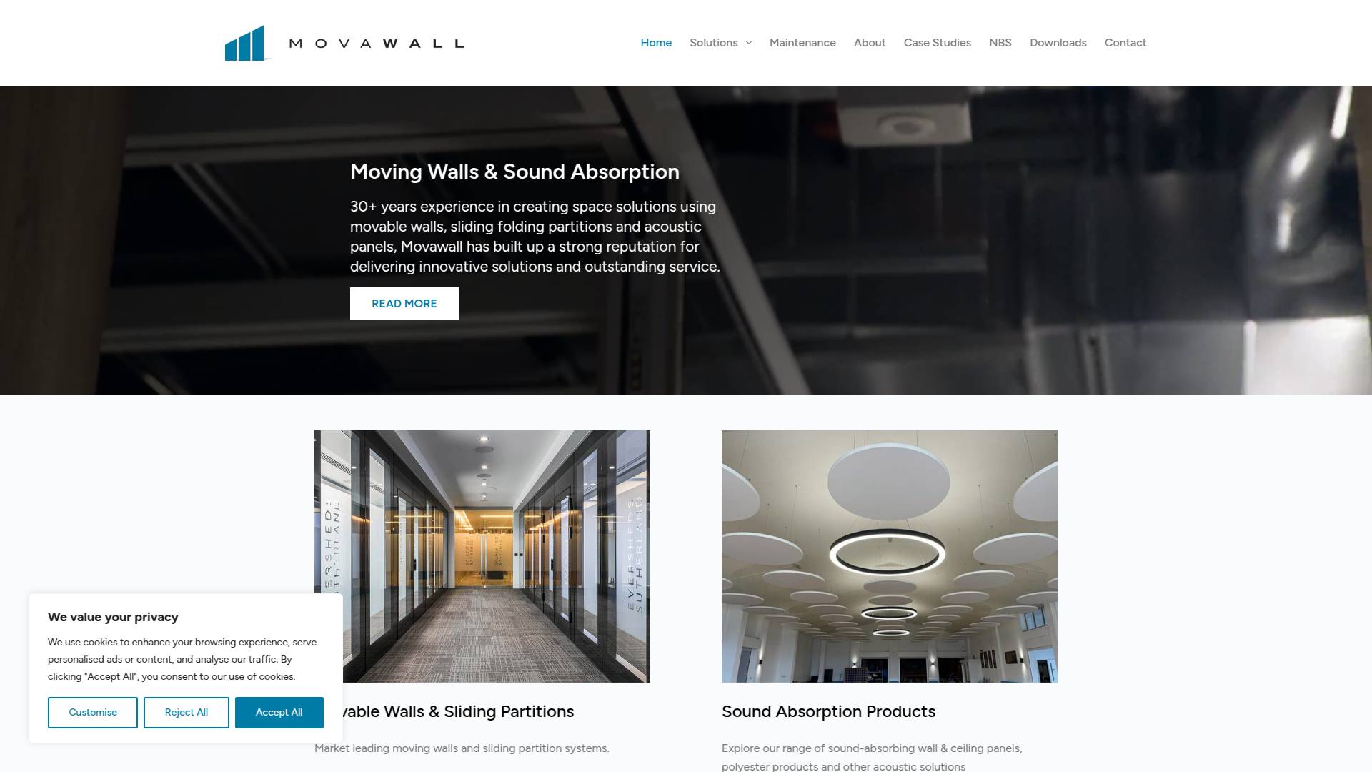 Movawall Systems Ltd Website