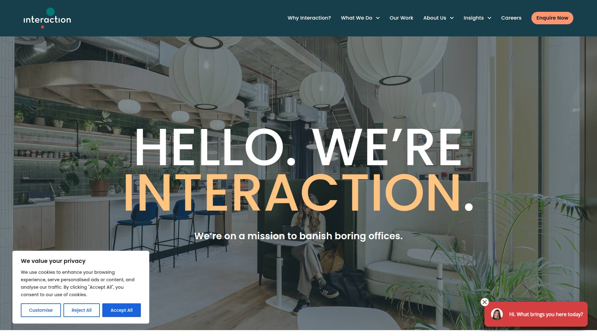 Interaction Engaging Space Website