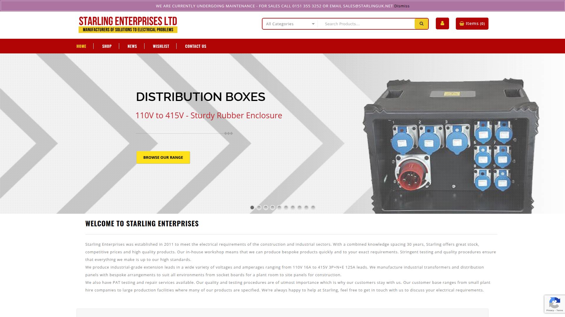 Starling Enterprises Ltd Website