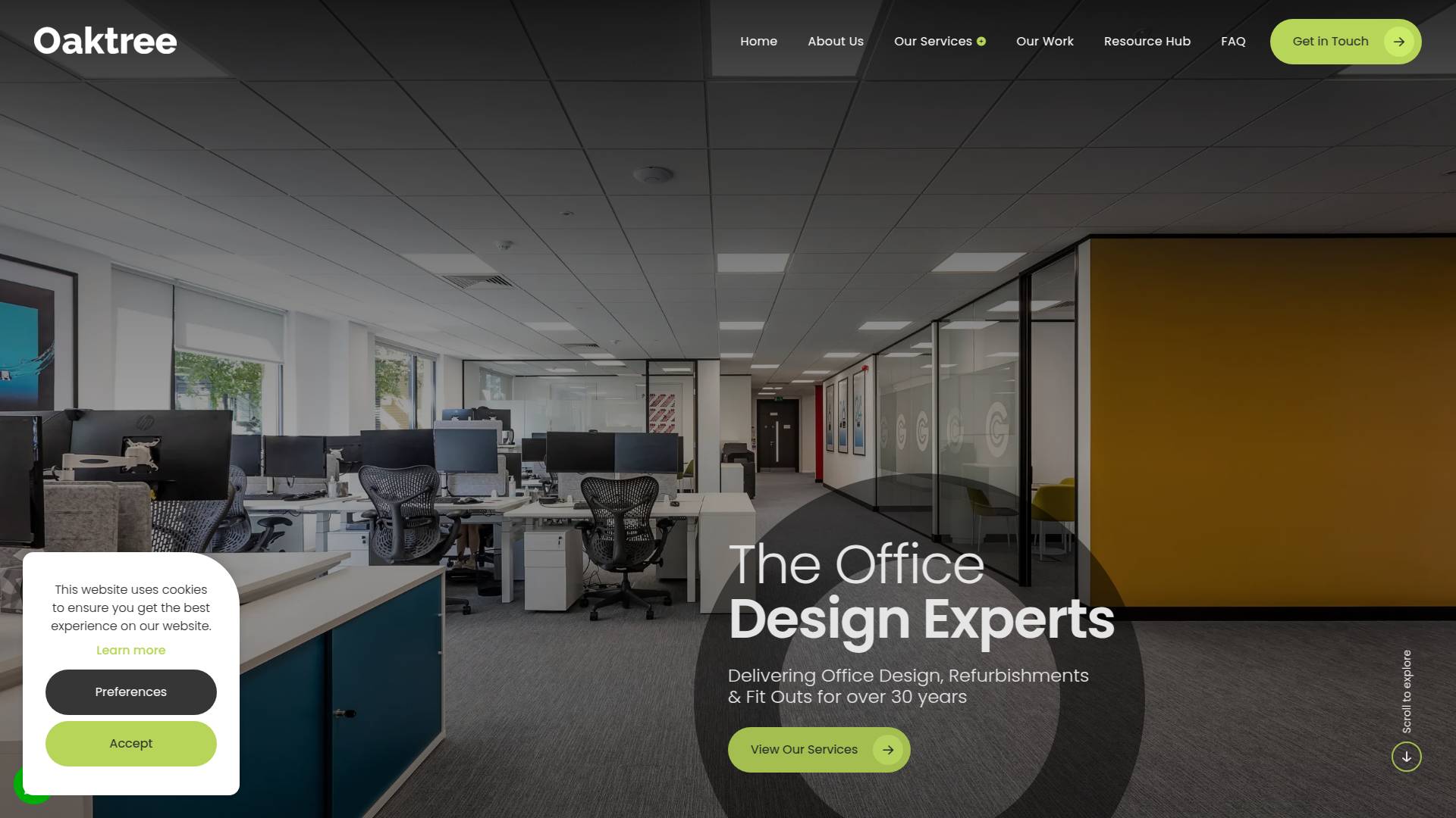 Oaktree Interiors Website