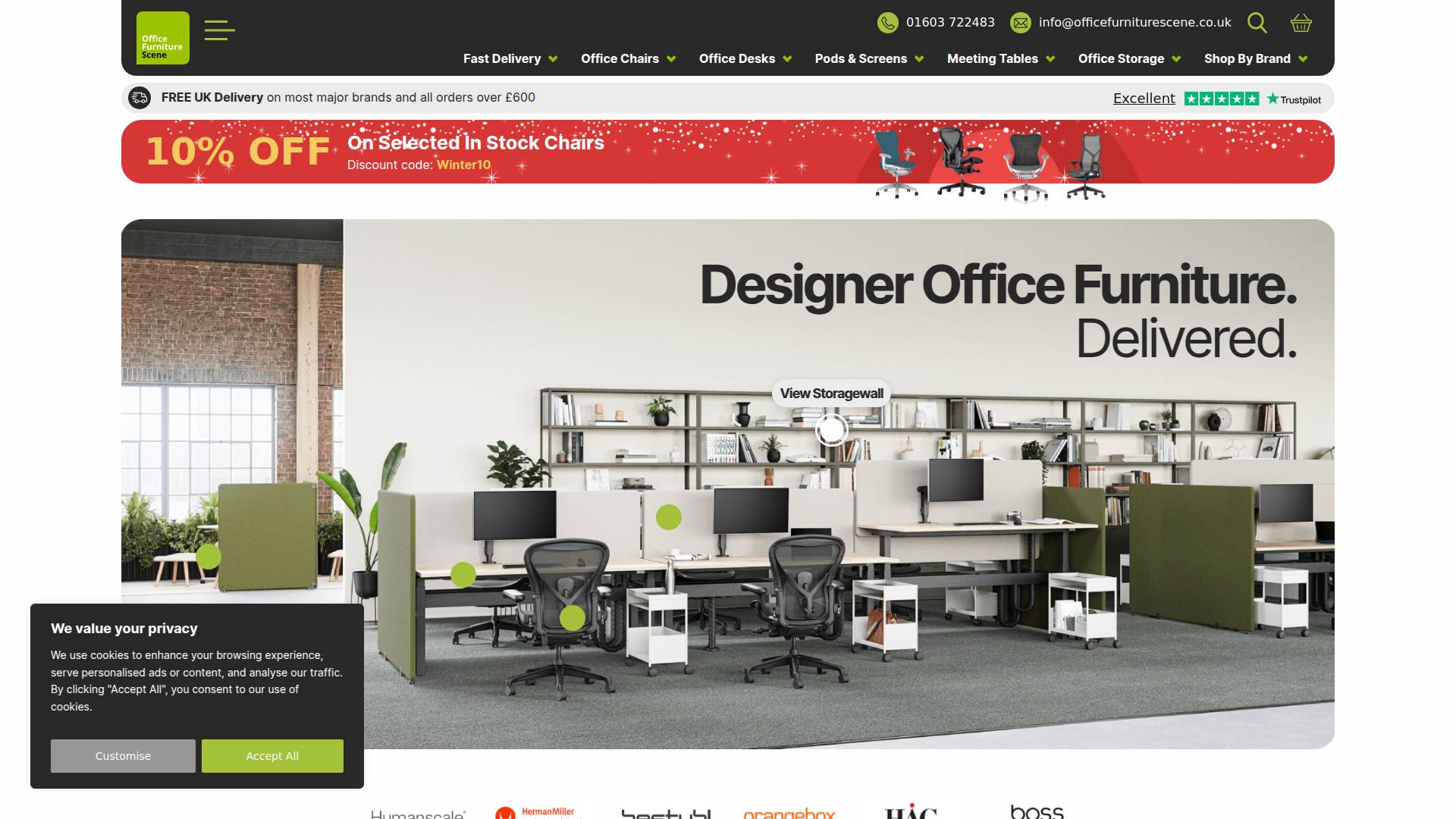 Office Furniture Scene Website
