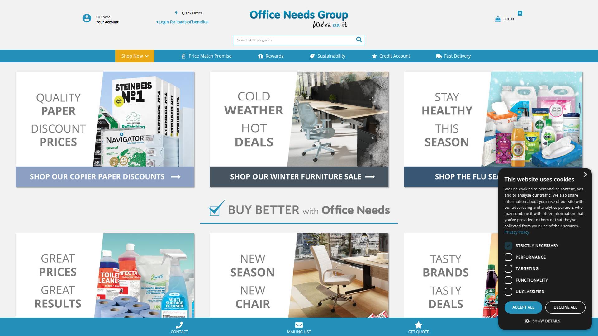 Office Needs Ltd Website