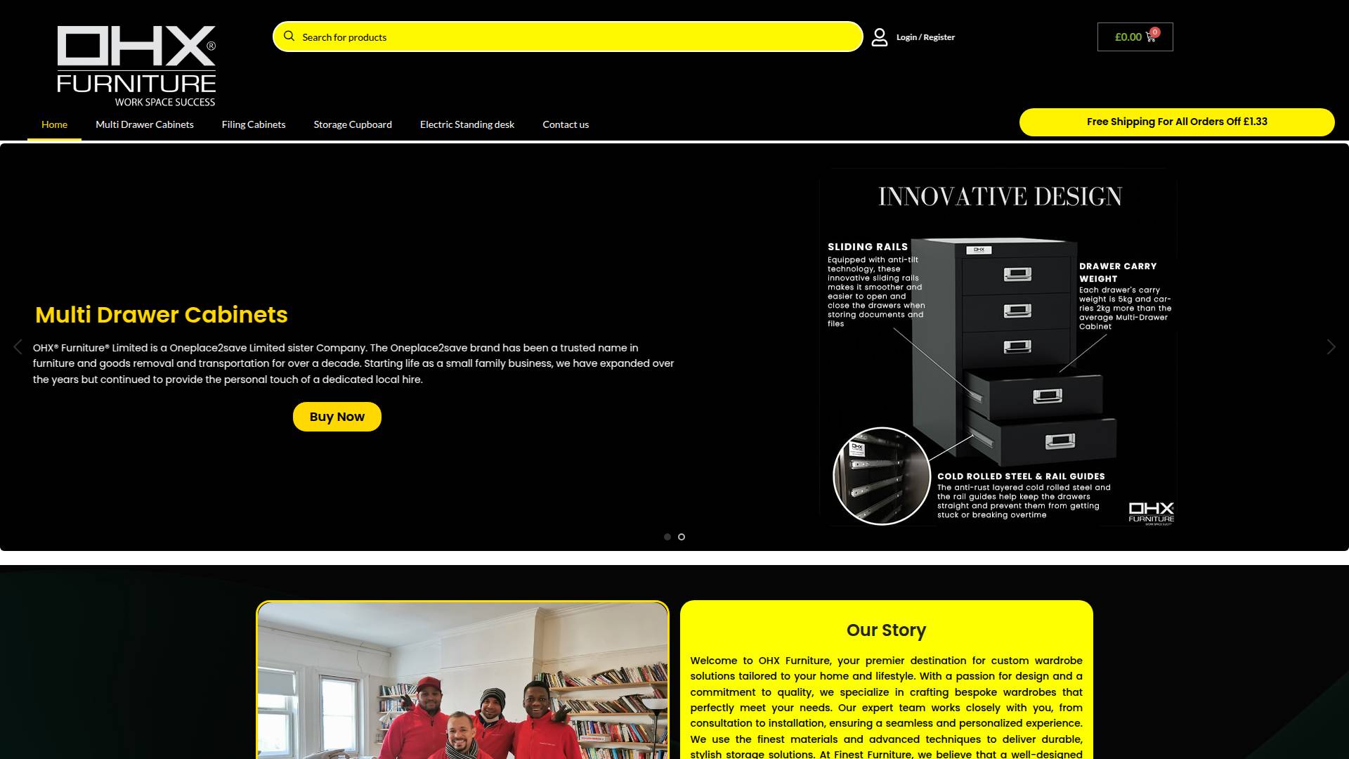 OHX Furniture Website
