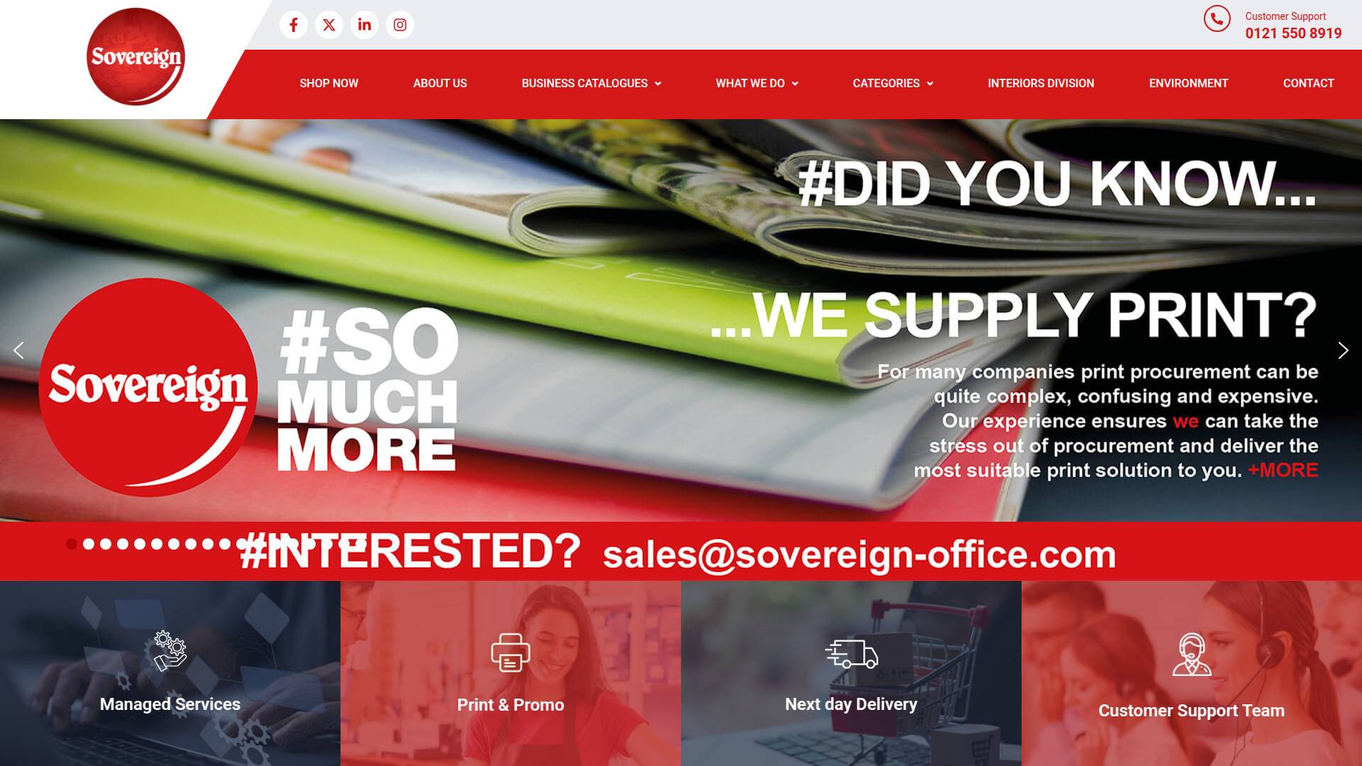 Sovereign Office Equipment Co Ltd Website