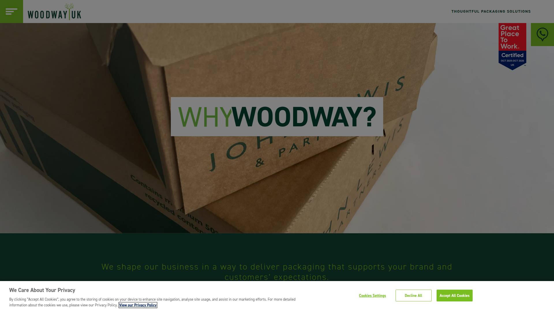 Woodway Ltd Website