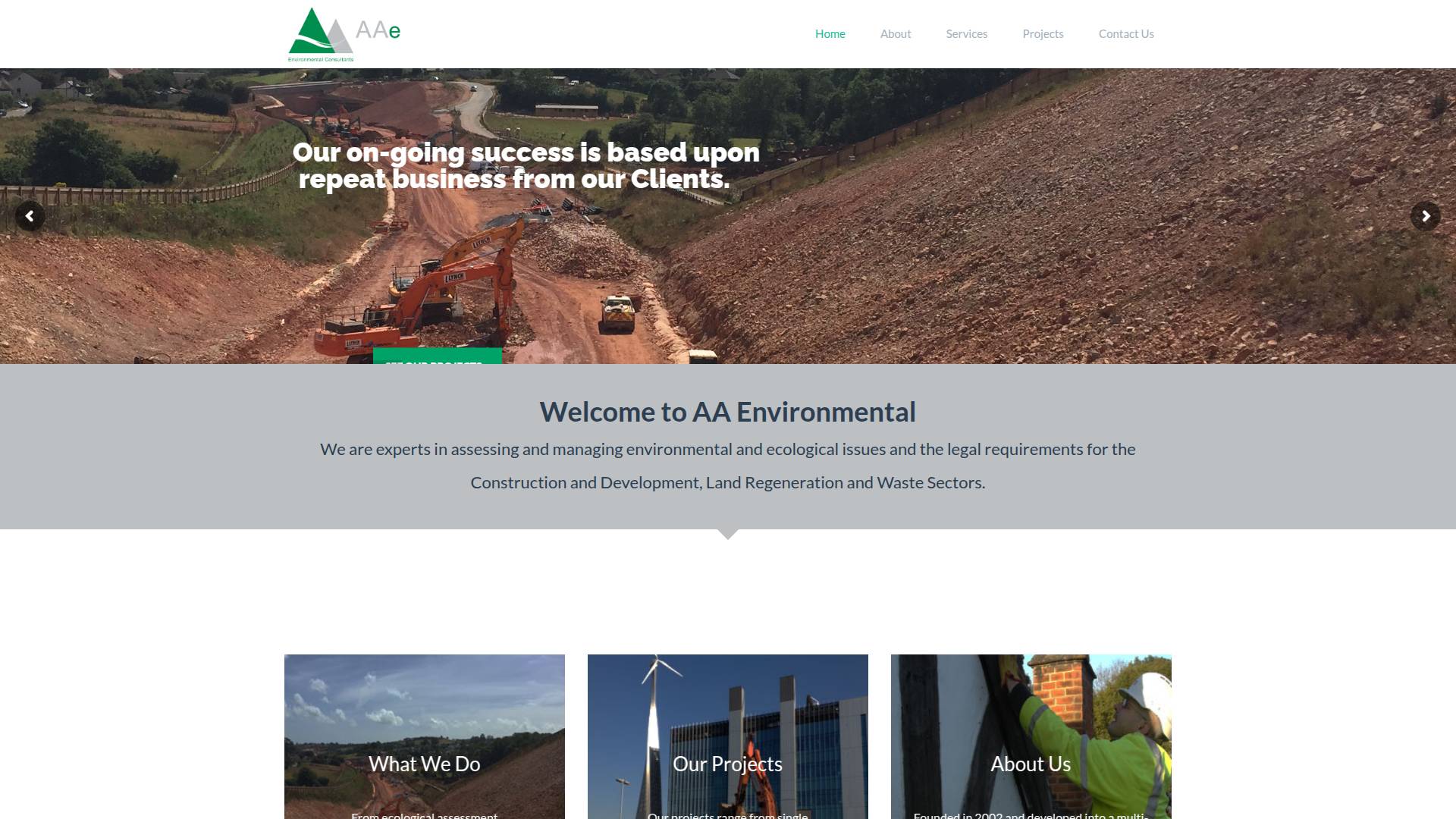 AA Environmental Ltd Website