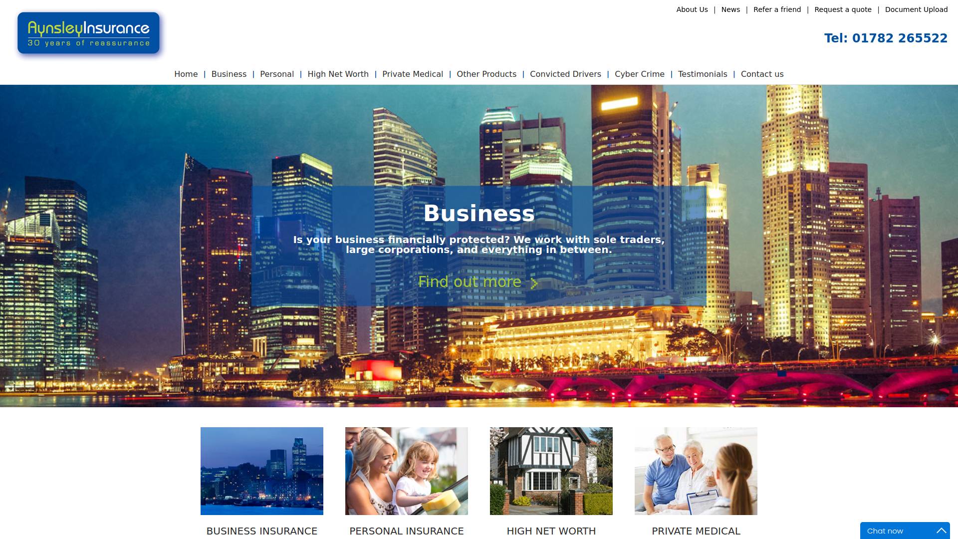 Aynsley Insurance Brokers Website
