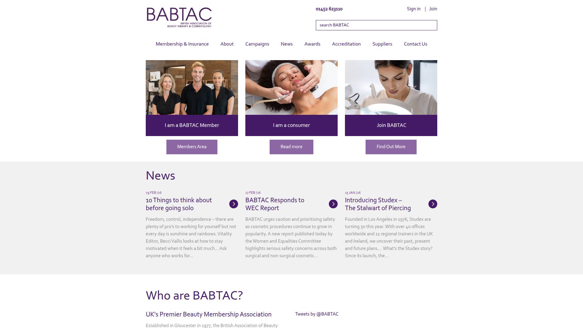 Babtac Website