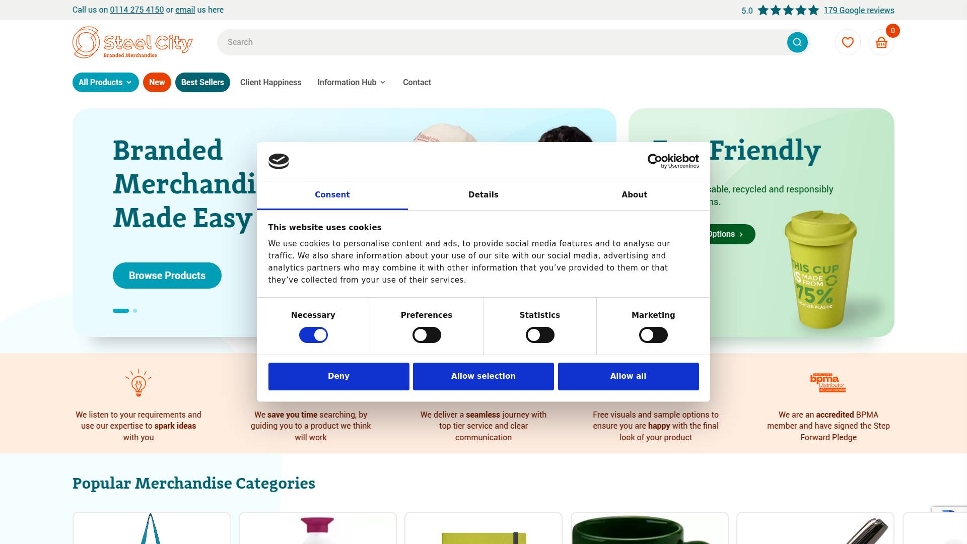 Steel City Marketing Ltd Website