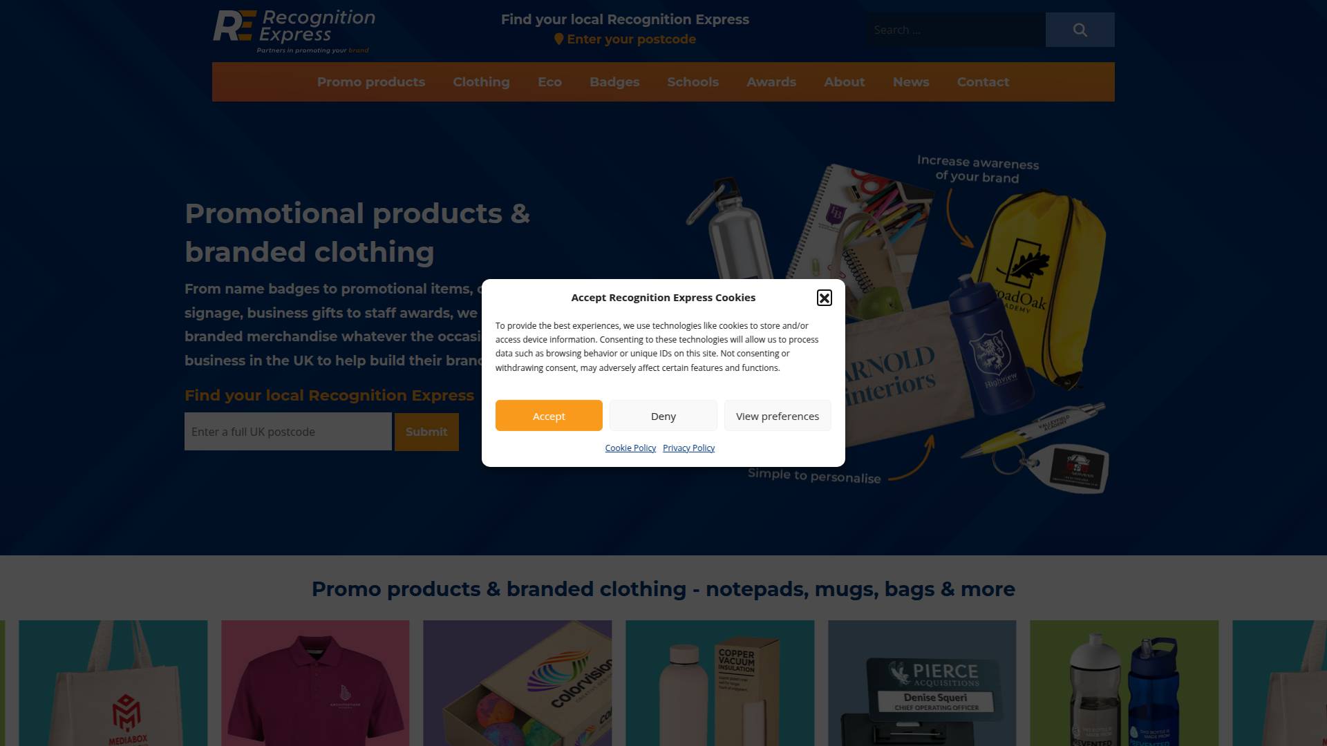 Recognition Express Ltd Website