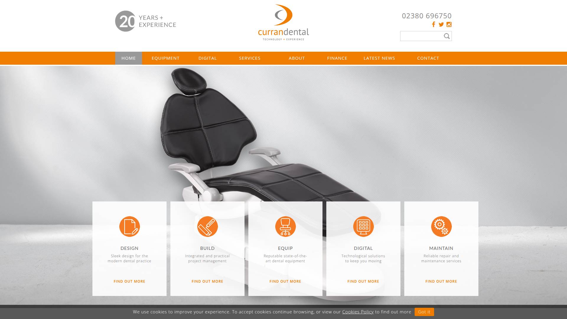 Curran Dental Engineers Ltd Website