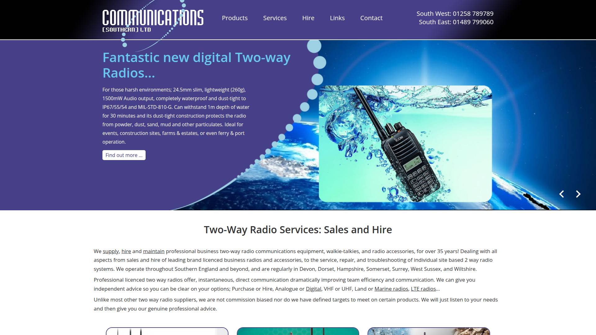 Communications Southern Ltd Website