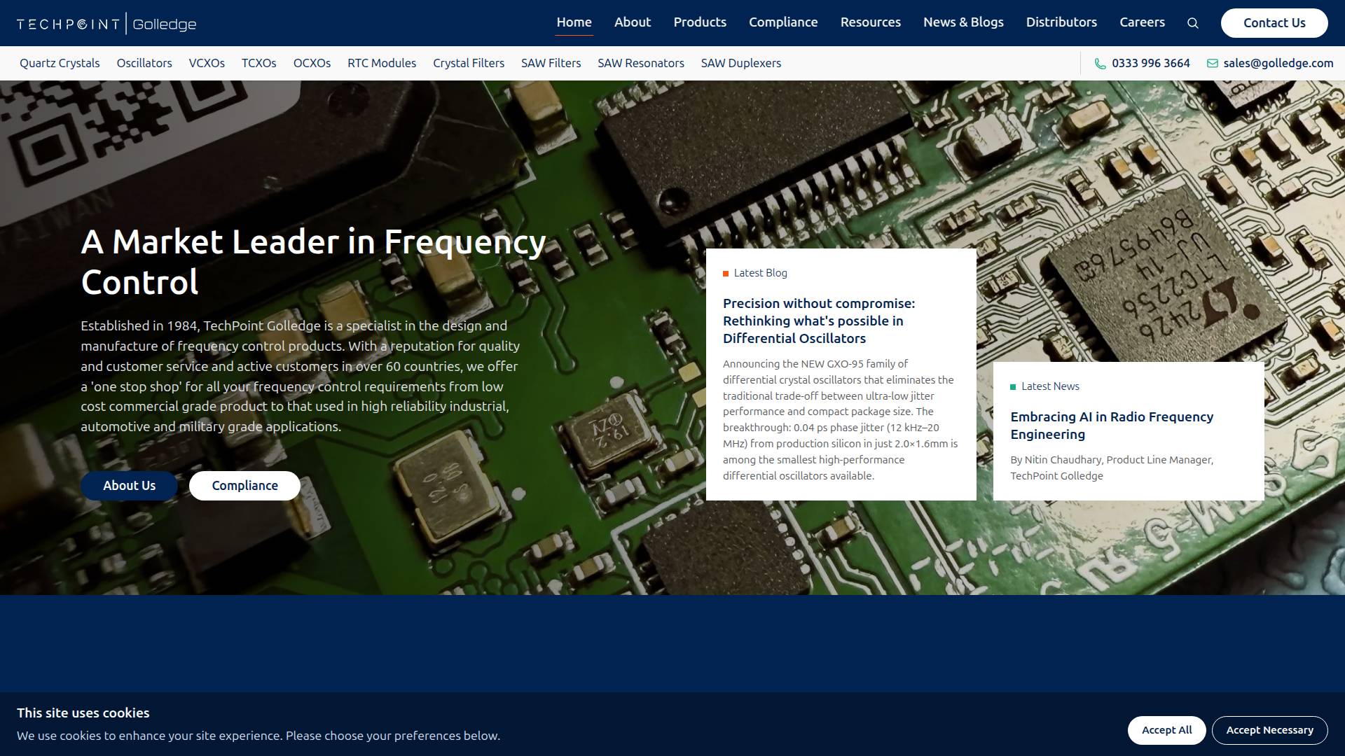 Golledge Electronics Ltd Website