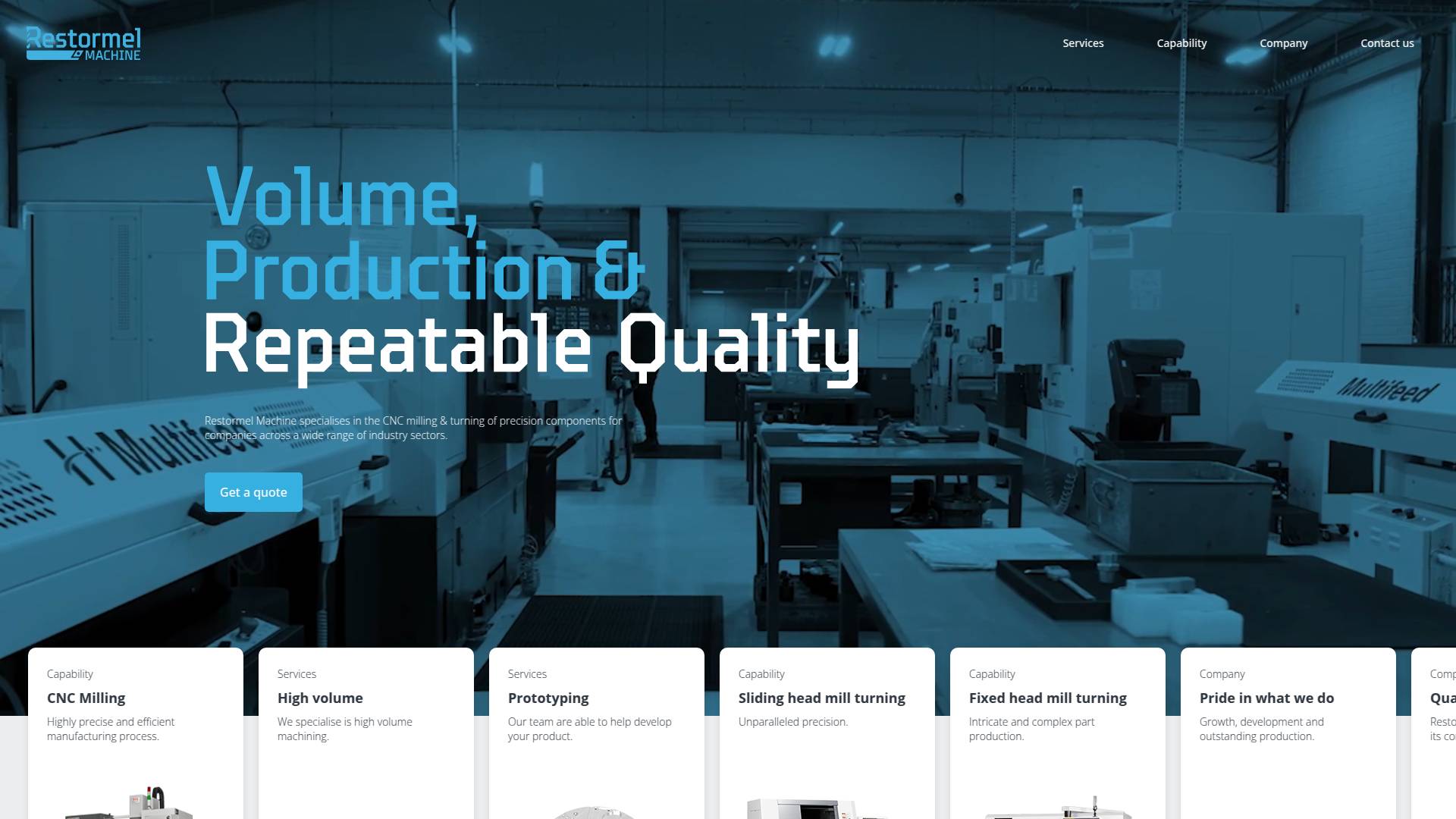 Restormel C N C Engineering Website