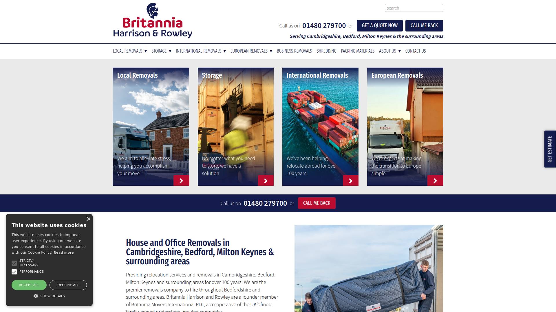 Britannia Harrison & Rowley  Website
