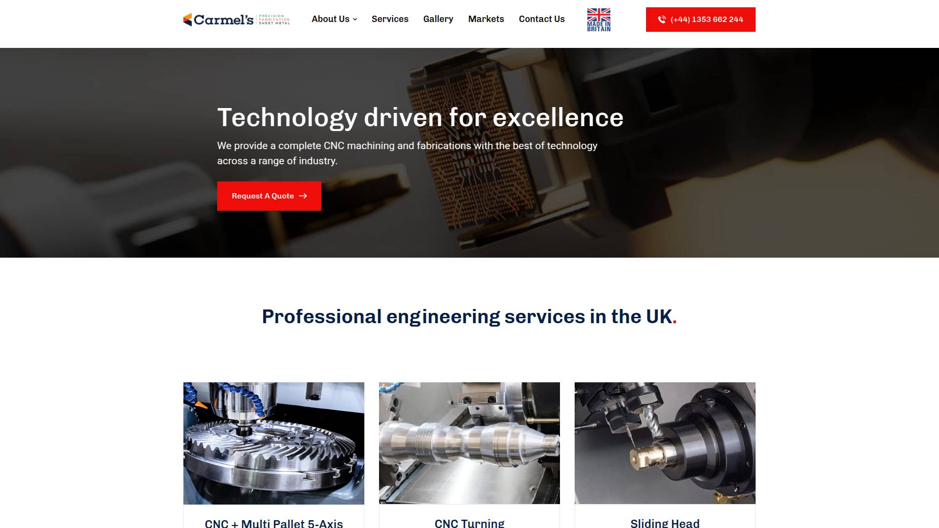 Paragon Precision Engineering Ltd Website